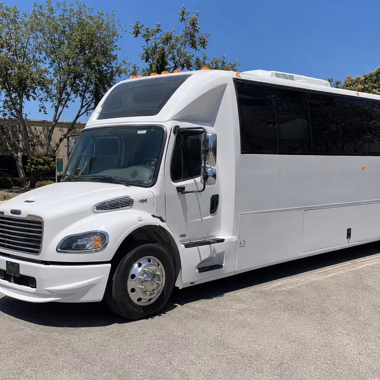 Interior of a party bus rental serving Oceanside