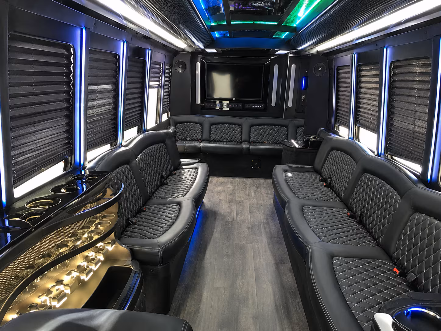 Oceanside Bachelor & Bachelorette Transportation party bus exterior