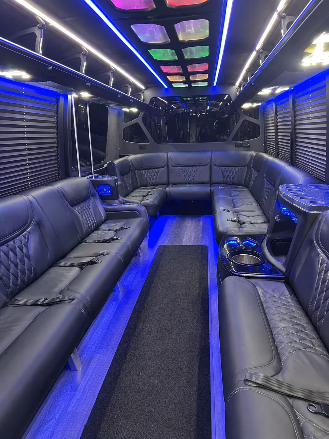 Oceanside Bachelor & Bachelorette Transportation party bus interior