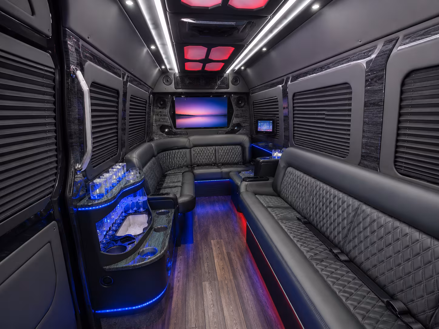Oceanside Corporate Transportation party bus exterior