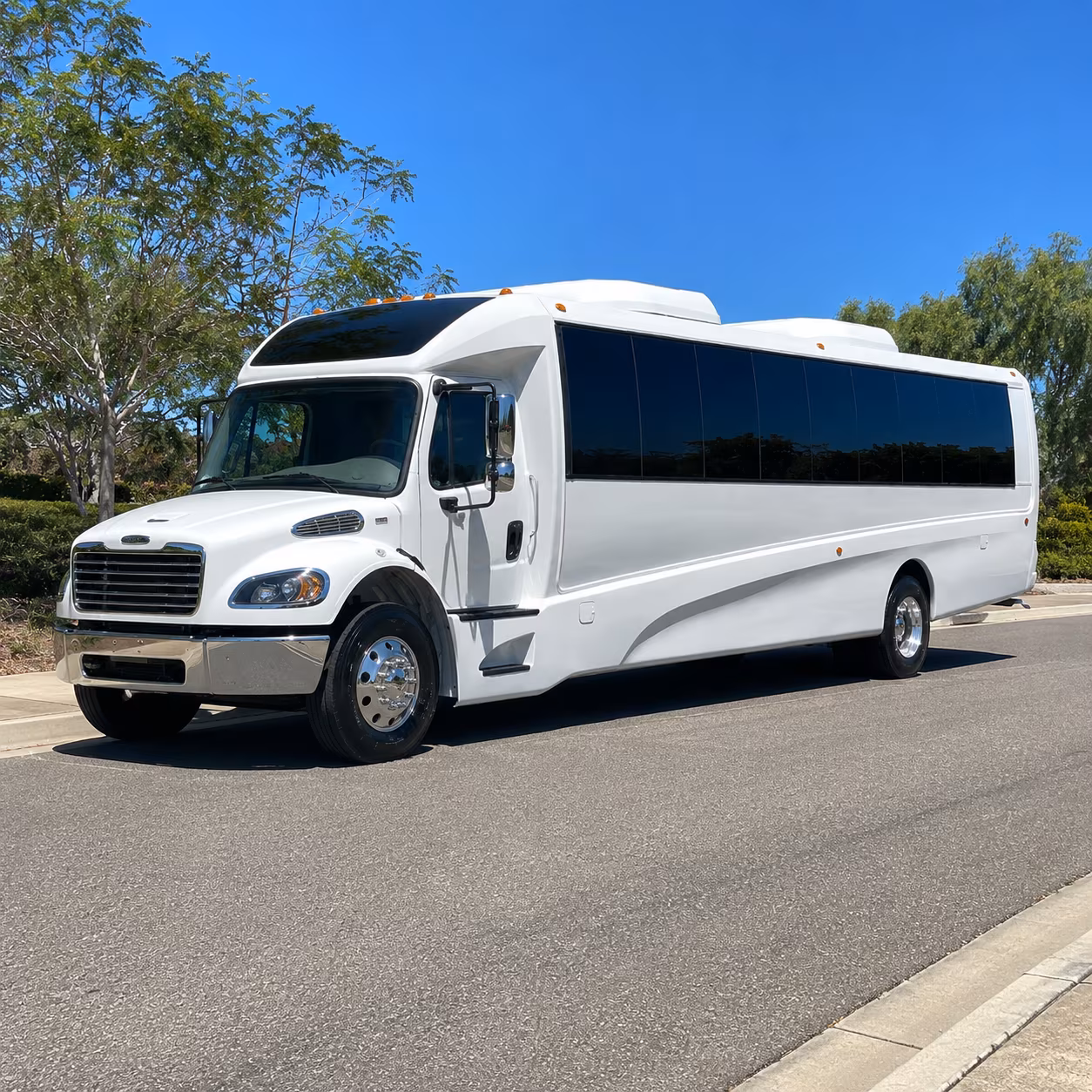 Oceanside Corporate Transportation party bus exterior