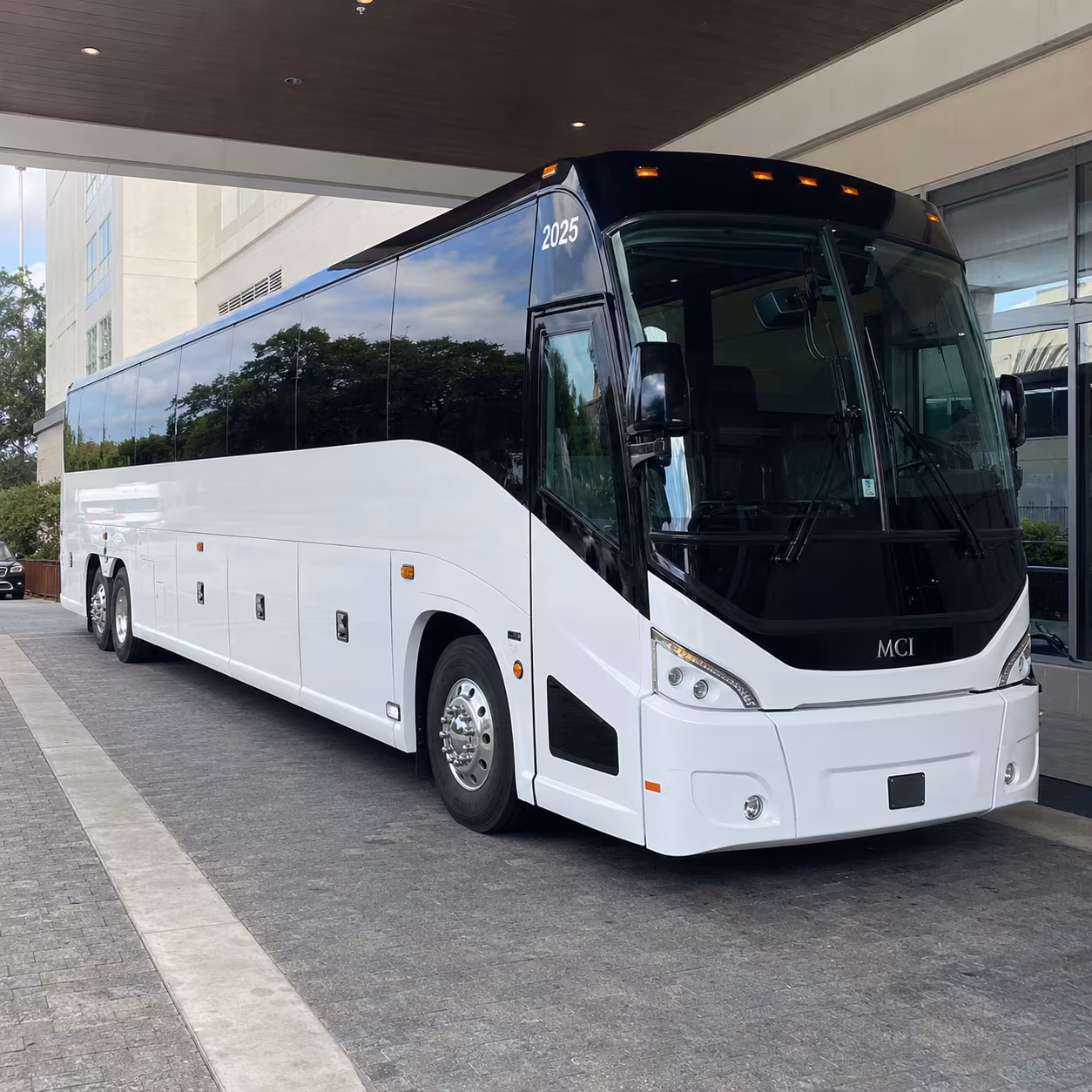 Oceanside Corporate Transportation party bus exterior