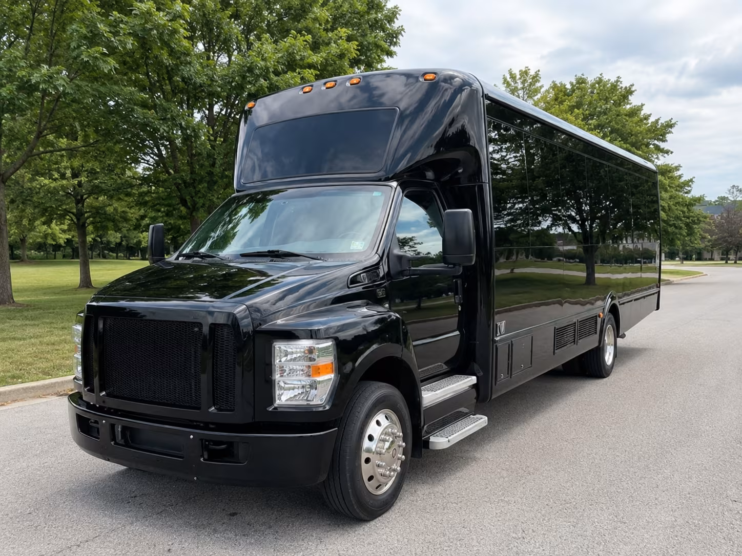Oceanside Private Event Transportation party bus interior