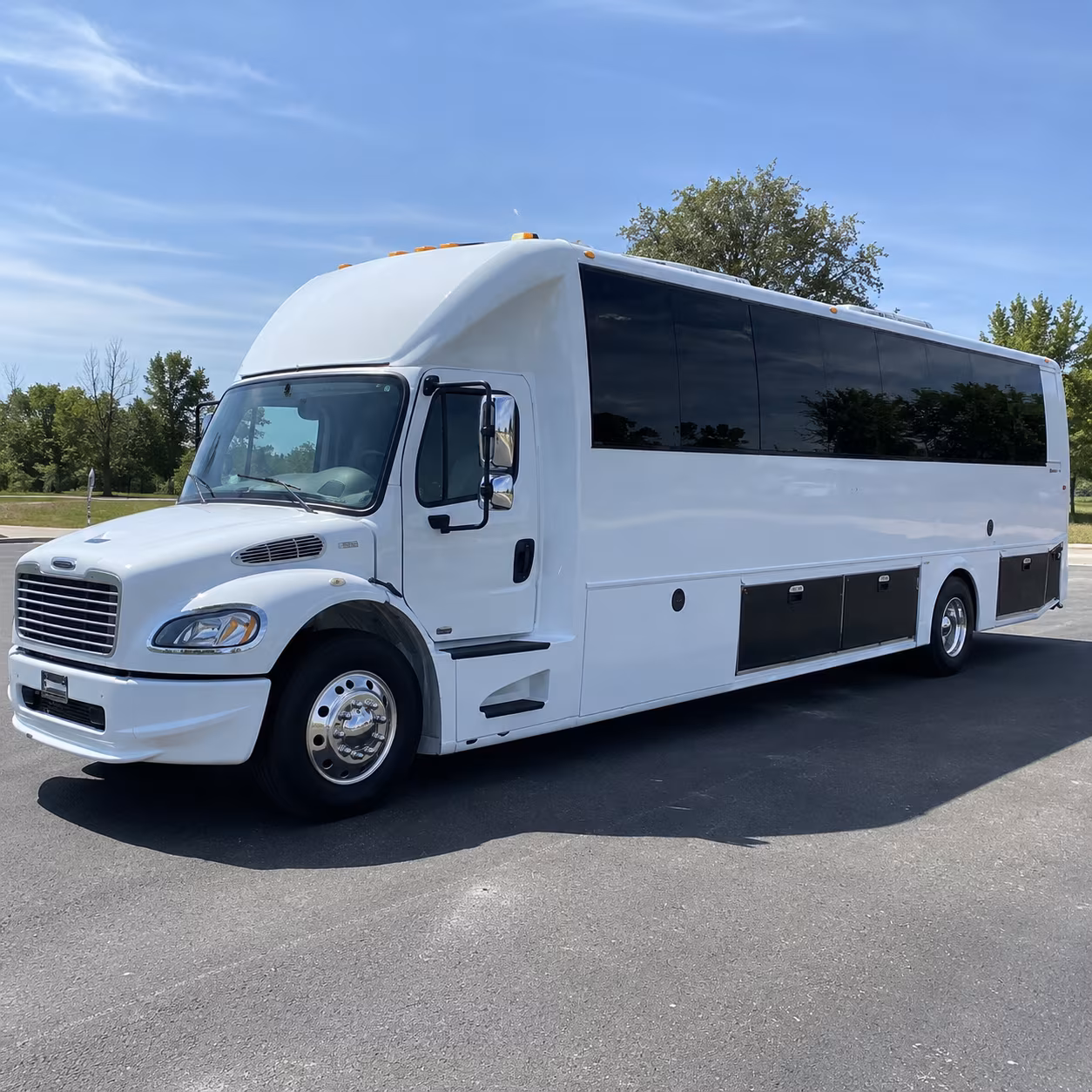 Oceanside Private Event Transportation party bus exterior
