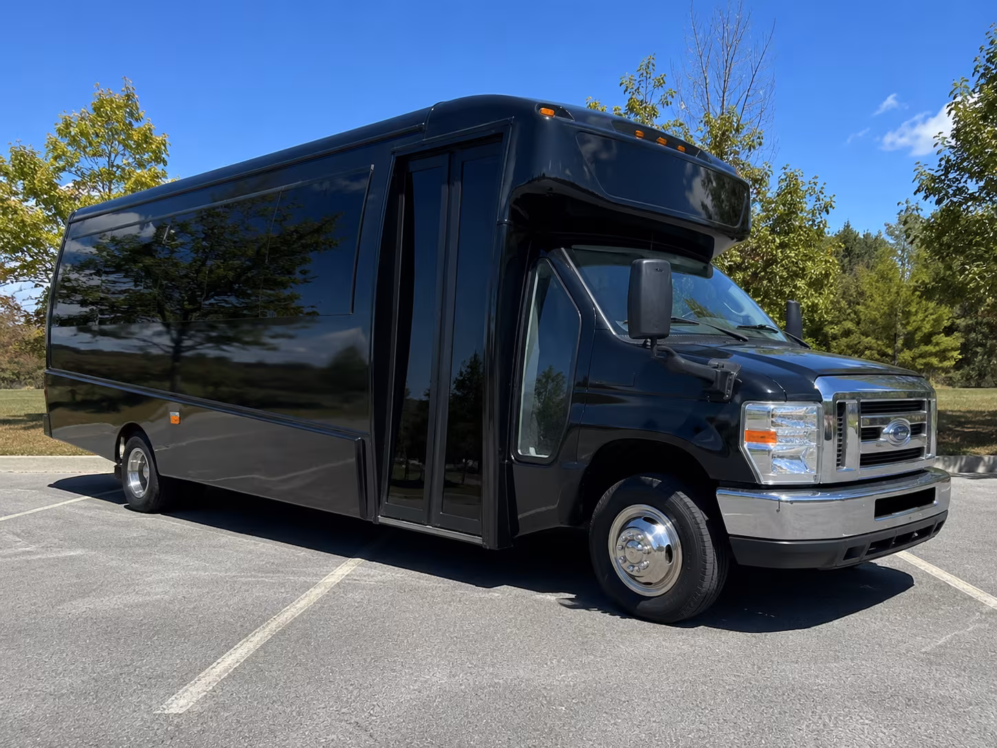Oceanside School Event Transportation party bus exterior