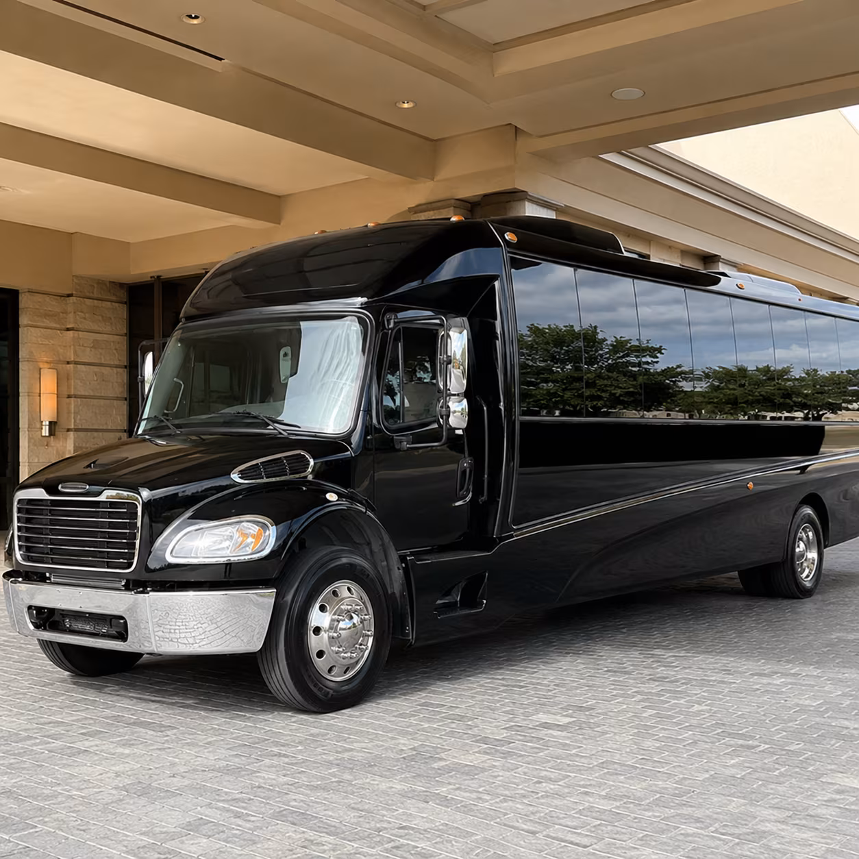 Oceanside School Event Transportation party bus exterior