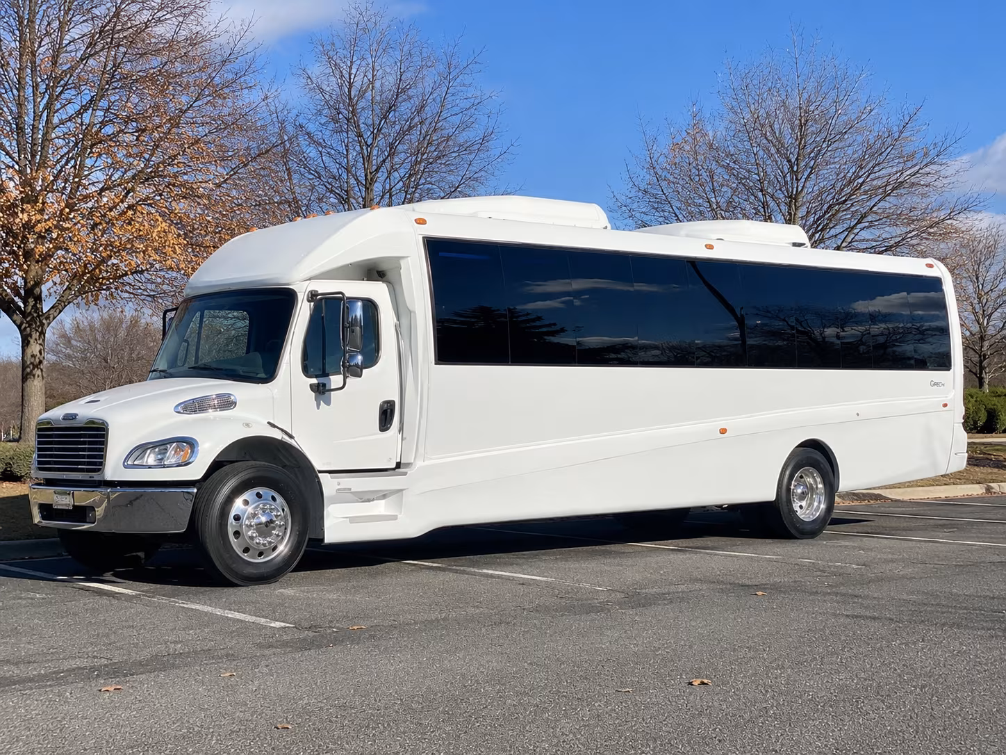 Oceanside Sporting Event Transportation party bus exterior