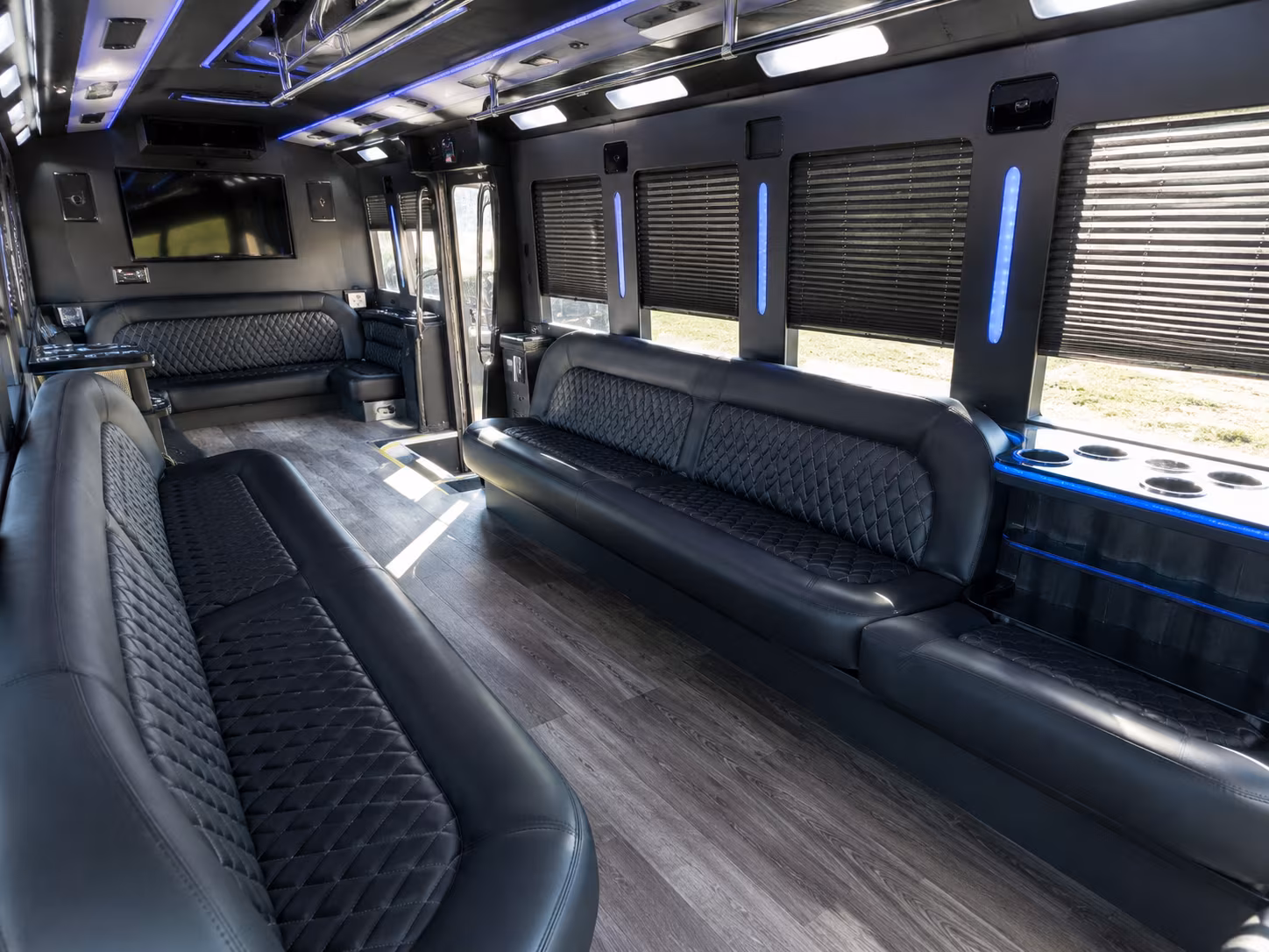 Oceanside Sporting Event Transportation party bus exterior