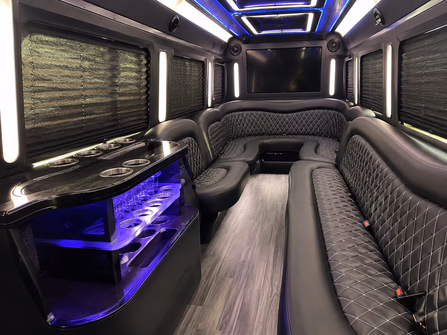 Oceanside Sporting Event Transportation party bus exterior