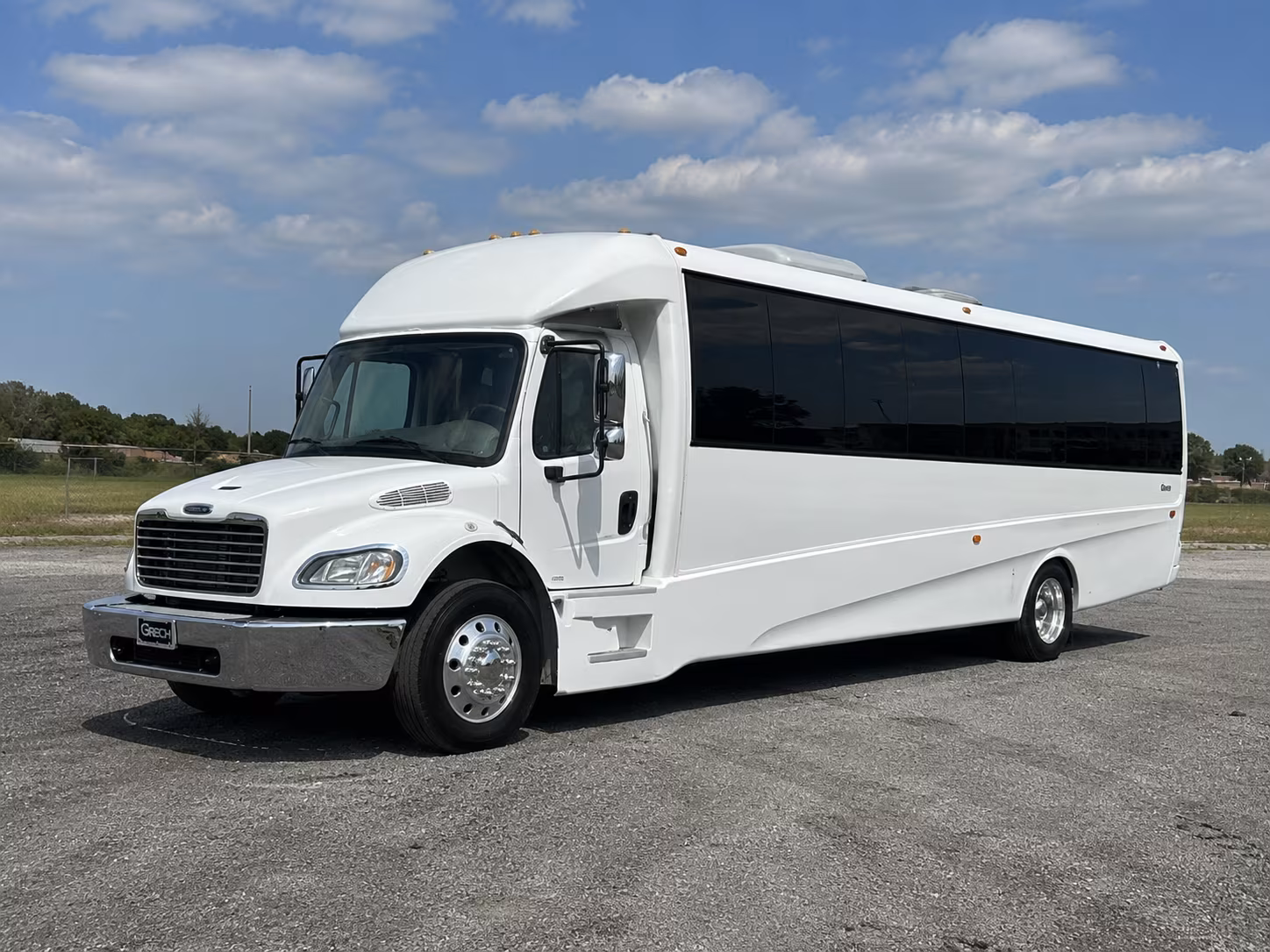 Oceanside Wedding Transportation party bus exterior