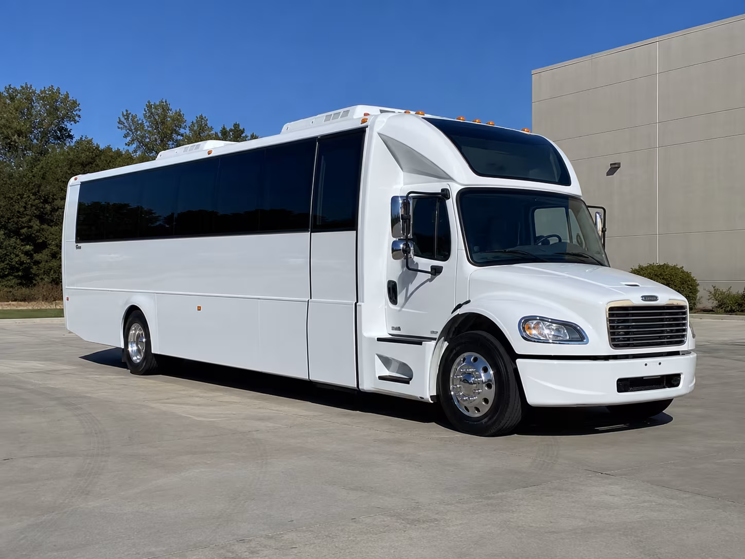 Oceanside Wedding Transportation party bus exterior