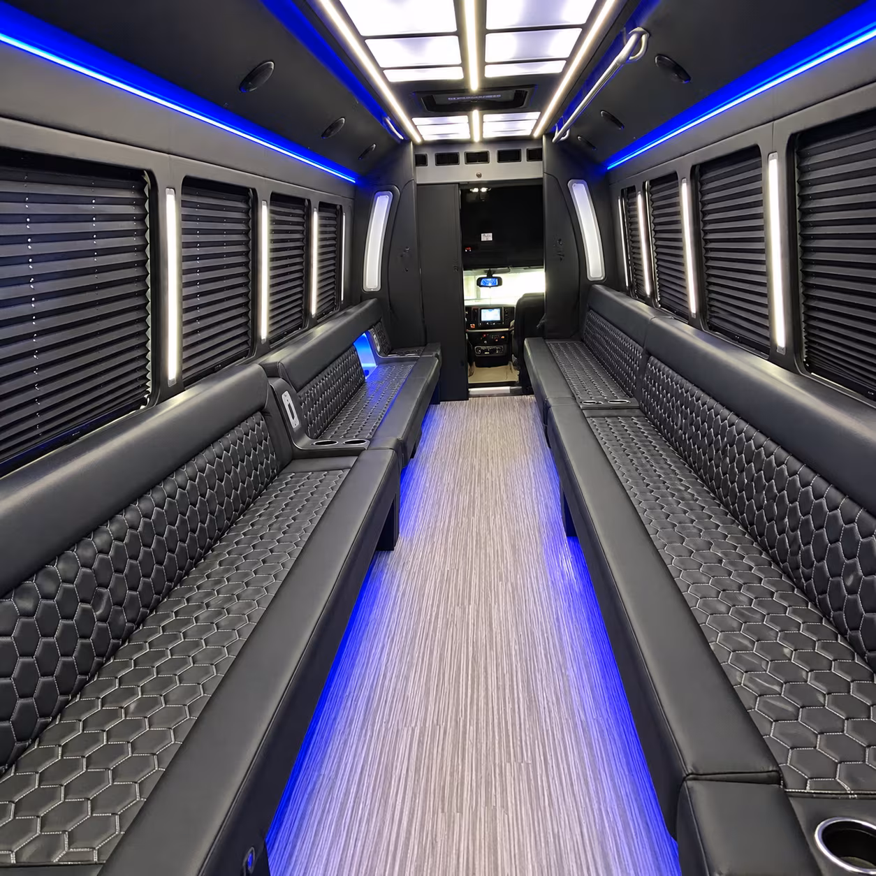 Oceanside Wedding Transportation party bus exterior