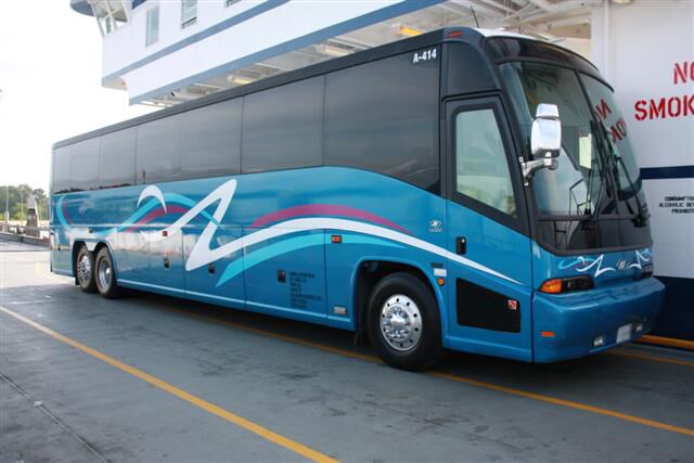 Oceanside 50 Passenger Charter Bus